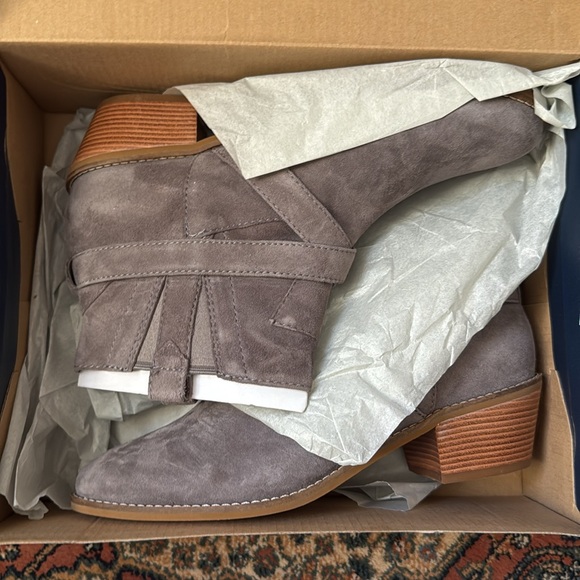 Cole Haan Women’s Jensynn Stormcloud Suede Ankle Boots Size 9B - Picture 4 of 5